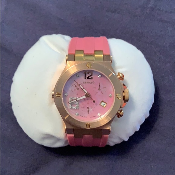 Renato Mother of Pearl Diamond Accent Watch - Picture 2 of 3